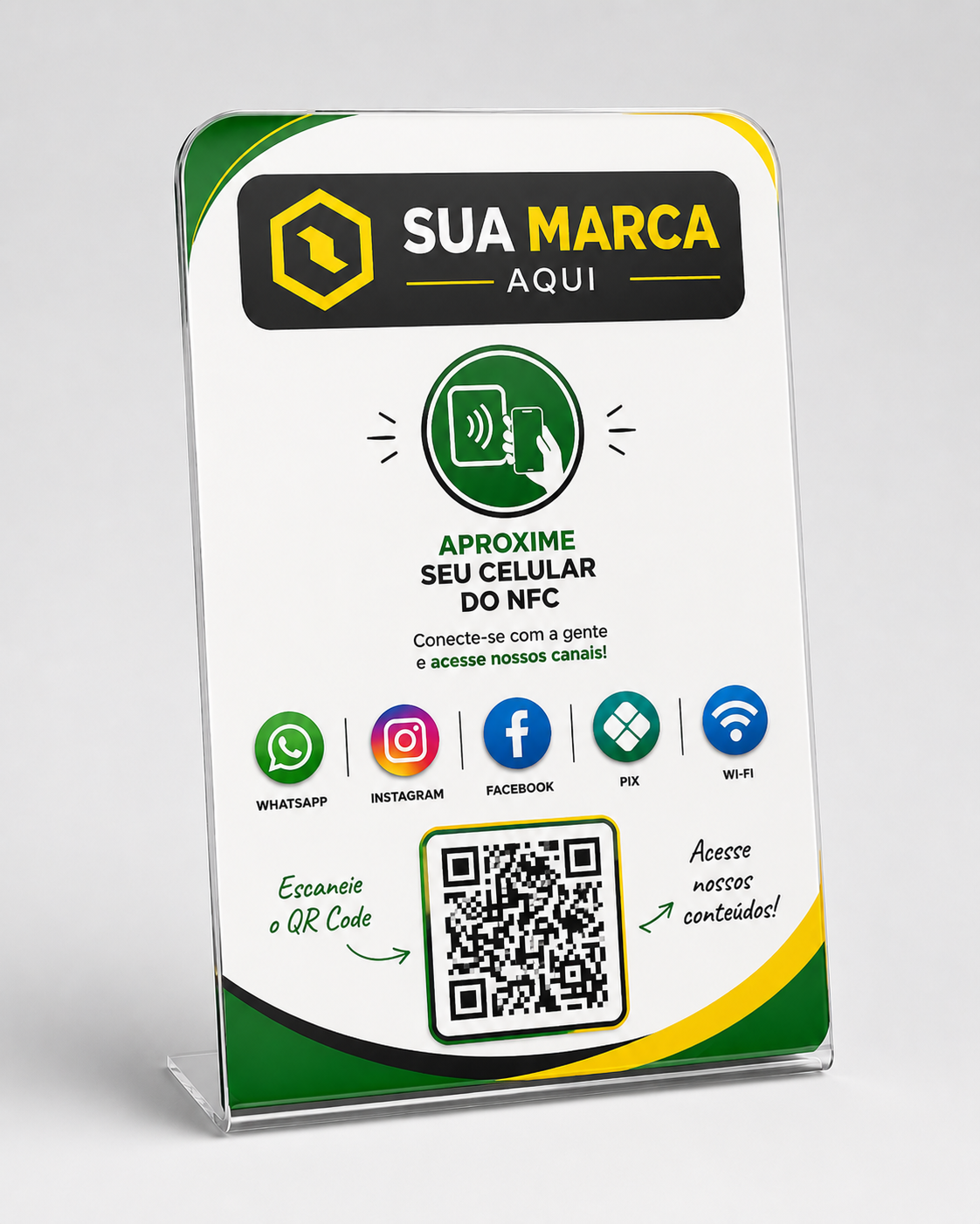 Display NFC com Central Inteligente